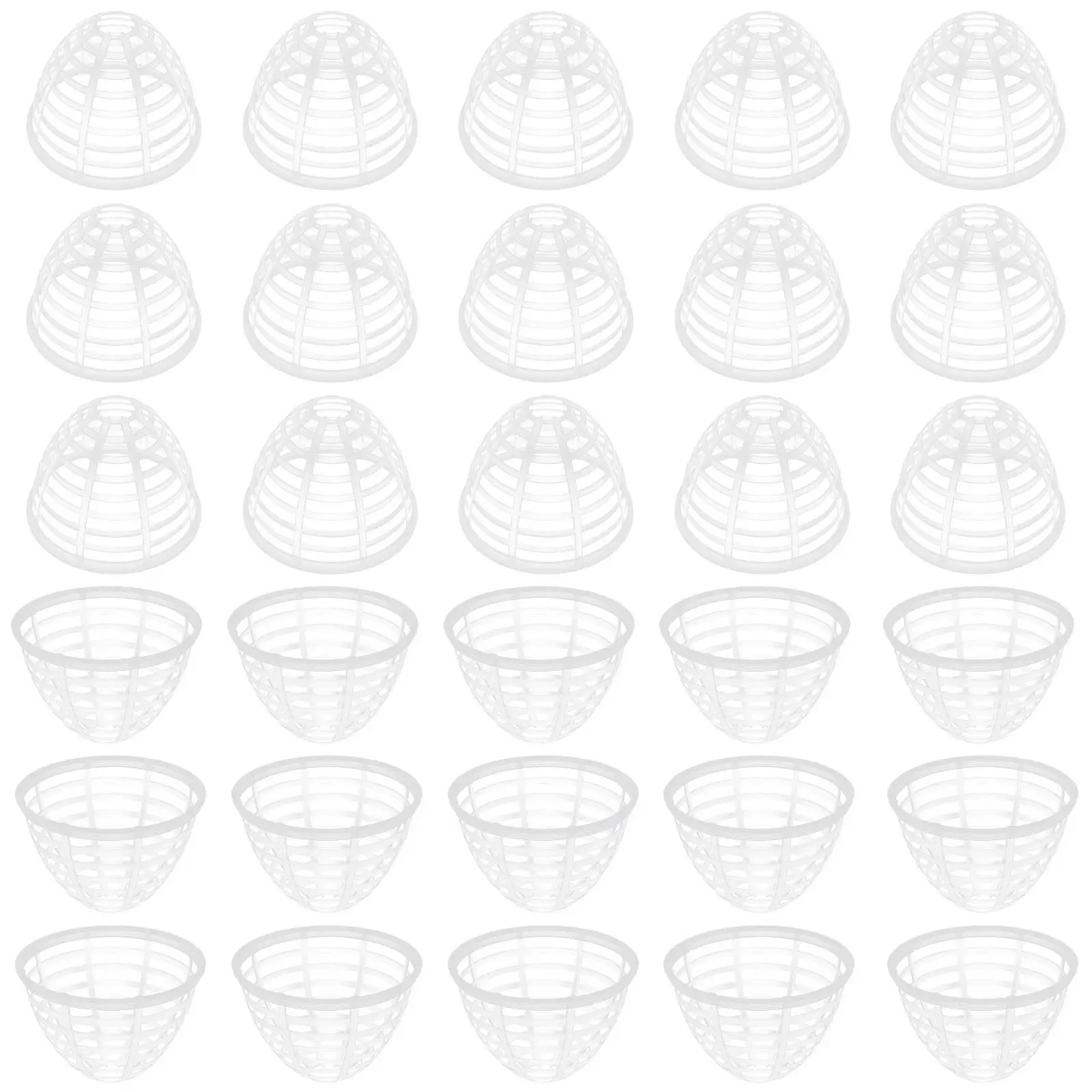 

30Pcs Plastic Skirt Panniers Lightweight Handmade Underskirt Hoop with Base for Dress Support Shaping and Display