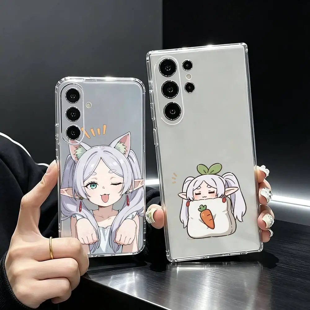 F-Frierens P-Anime  Phone Case Transparent Silicone Soft For Samsung S25,S24,S21,S22,S23,S30,Ultra,S20,Plus,Fe