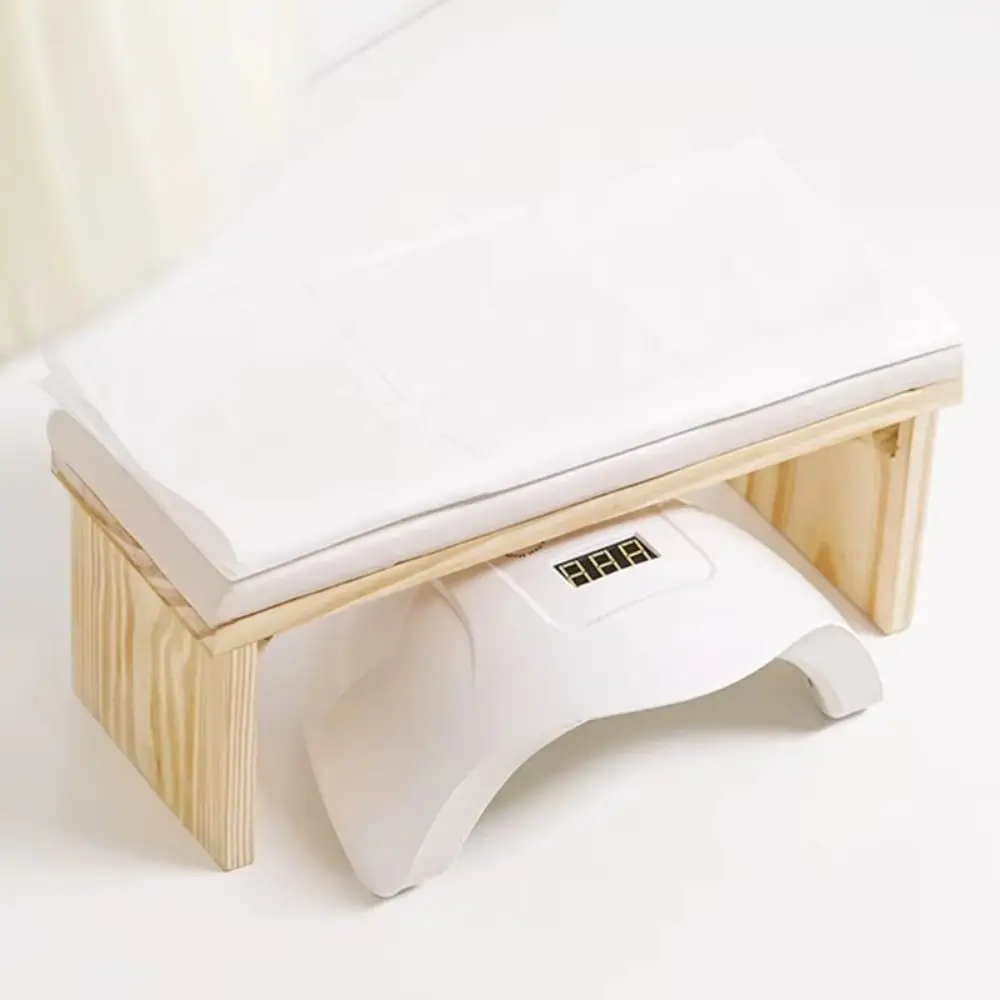 

Non-slip Manicure Hand Pillow Wood Stand PU Leather Nail Arm Rest Cushion Comfortable Easy To Clean Nail Art Hand Cushion
