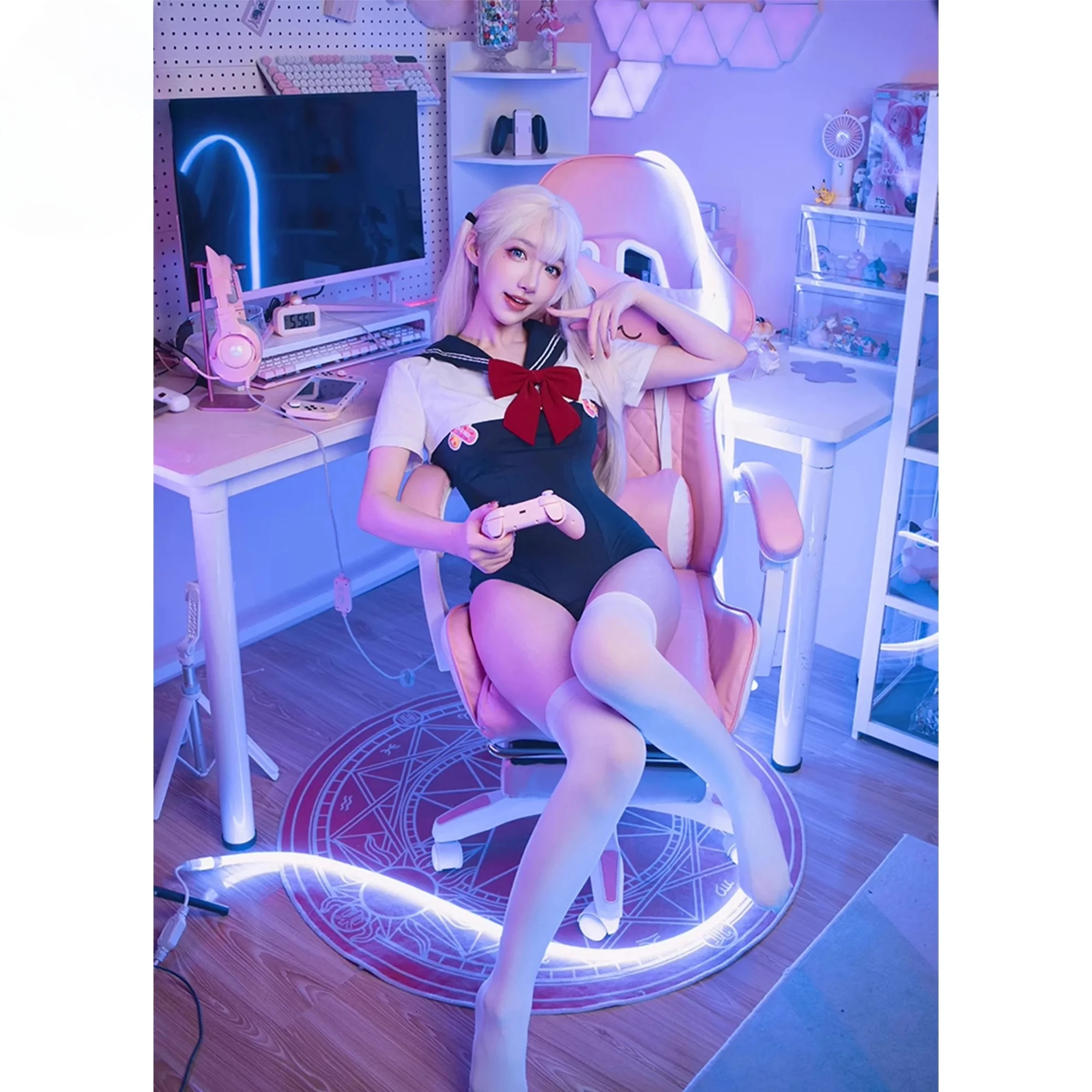 2025 수영복 세일러 재킷 애니메이션 귀여운 jk 대학 스타일 투피스 수트 kaixiggmm 일본 여성 OK 타이트 유니폼