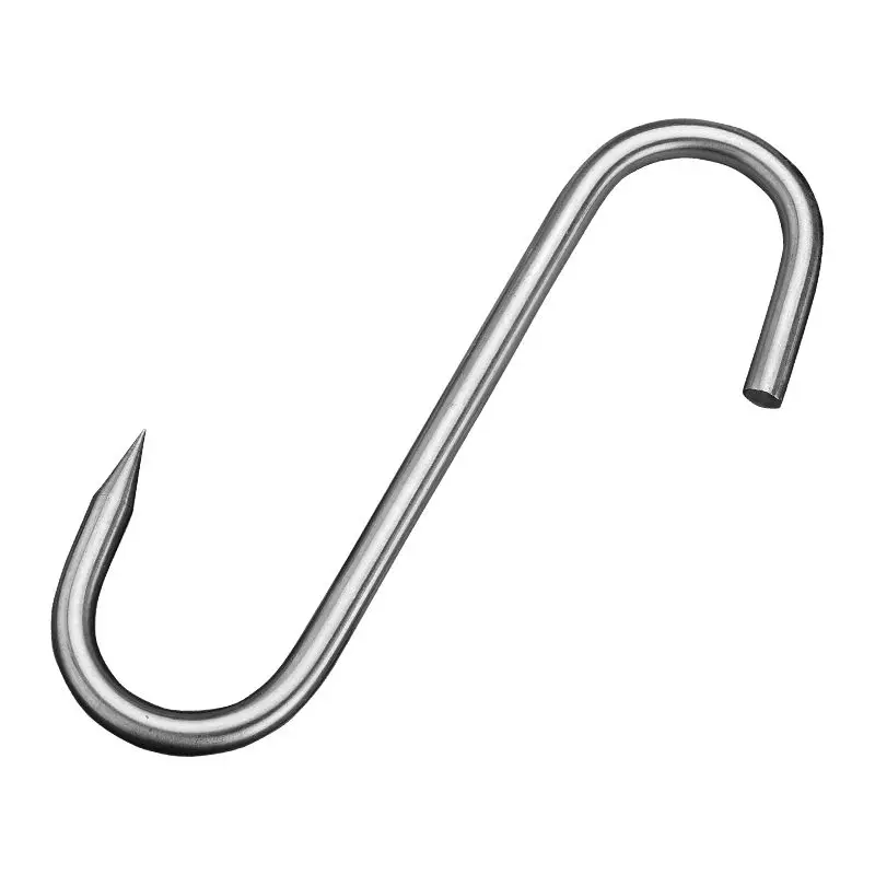 Stainless Steel Beef Hanging Meat Meat Hanging Hook Slaughter House Hook Bold Hook Heavy-Duty Shopping Mall Pork Selling MeatSHo