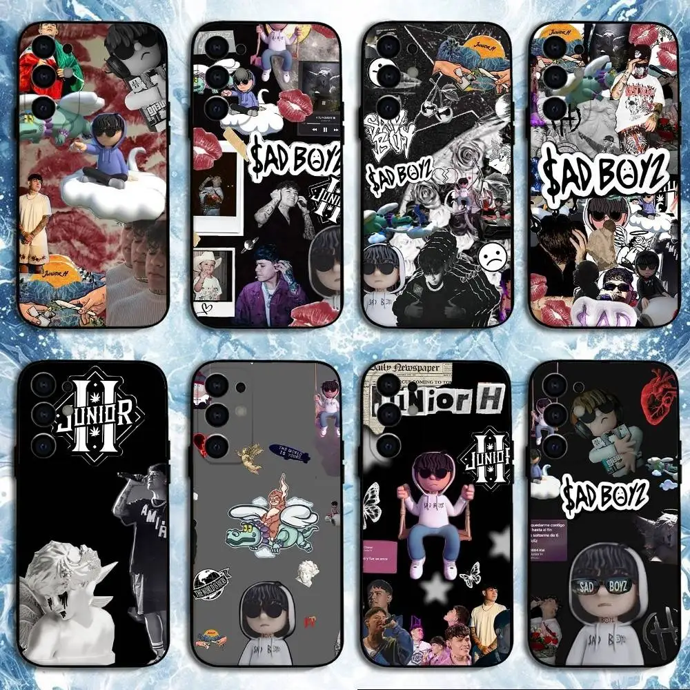 

Junior_H Sad Boy Phone Case For Samsung S25,S24,S23,S22,S21,S20,Plus,Fe,Lite,Others Black Cover