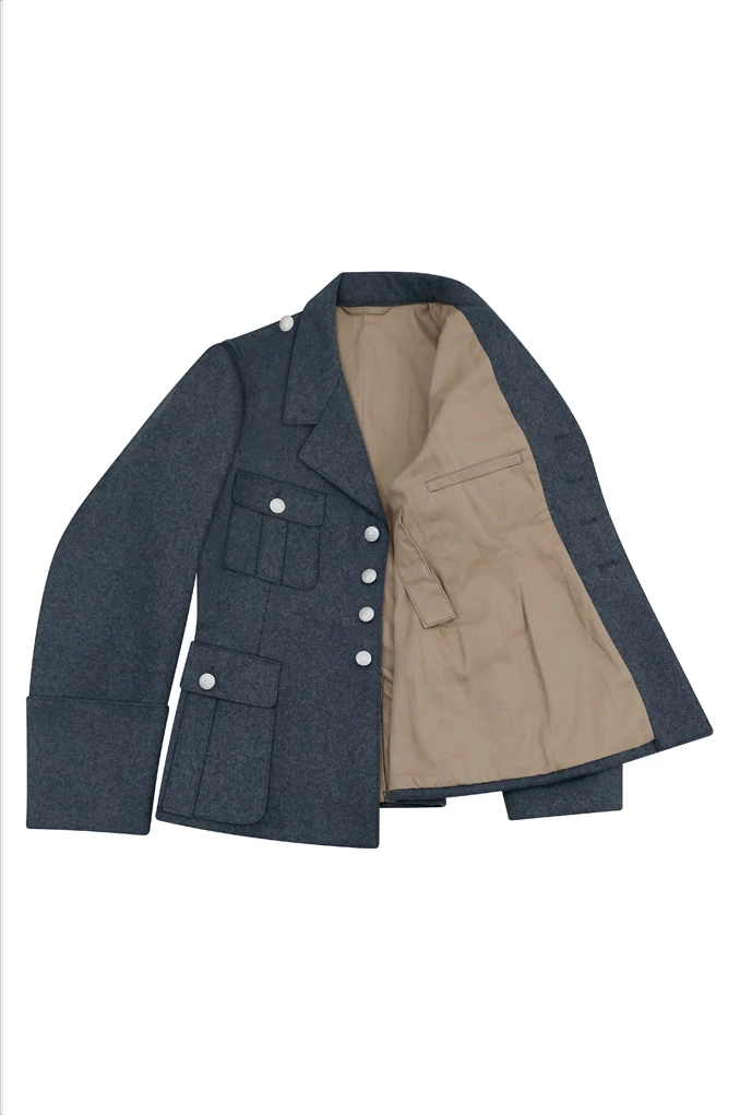 GUWE-016 German M35 Luftwaffe EM/NCO Blue Grey Wool Tunic Short Cut