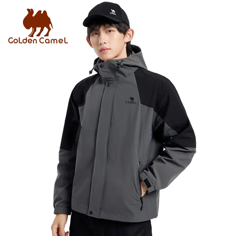 GOLDEN CAMEL Hiking Jackets Women Windbreakers Windproof Waterproof Outdoor Travel Jacket for Men 2023 Autumn New Workwear Coats