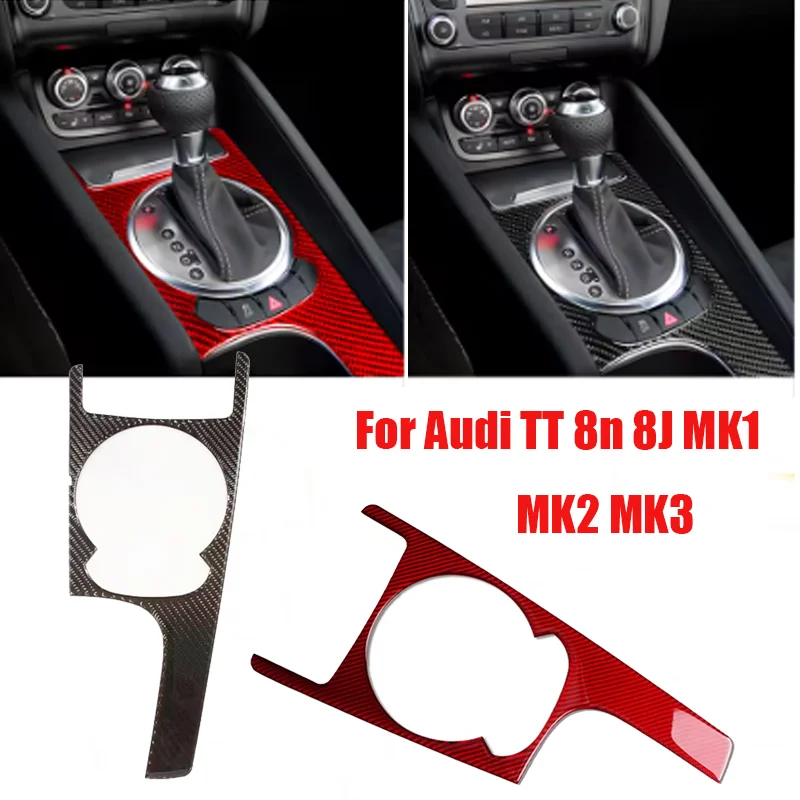 

Наклейка на панель центрального управления переключением передач из настоящего карбона для Audi TT 2008-2014 8J 8N MK2 MK3 MK1 TTRS 2013 2012 2011 2010 2009