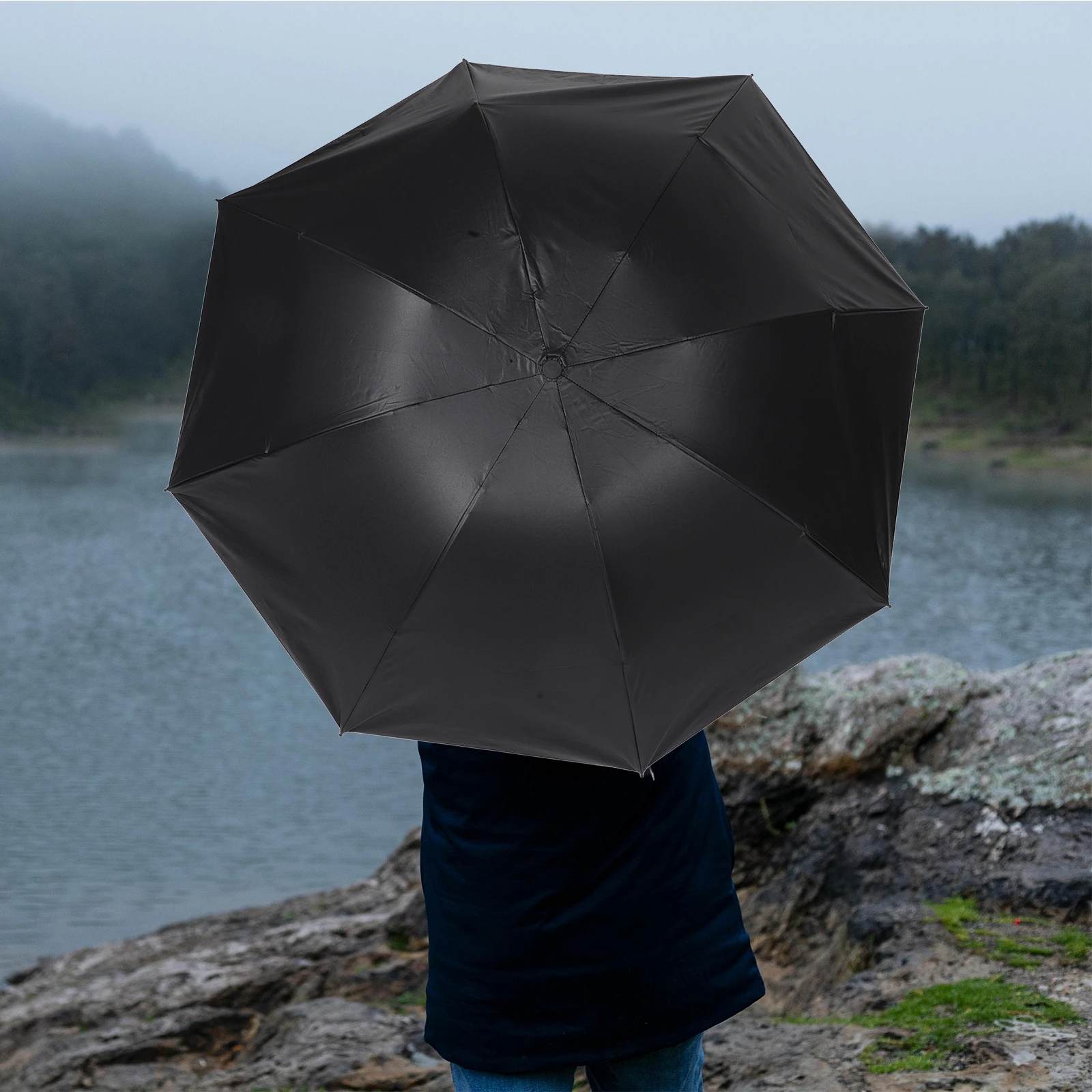 

Creative Sky Anti-Uv 3 Folding Windproof Rain Protection Umbrella Durable Portable For Beach Outdoor Travel