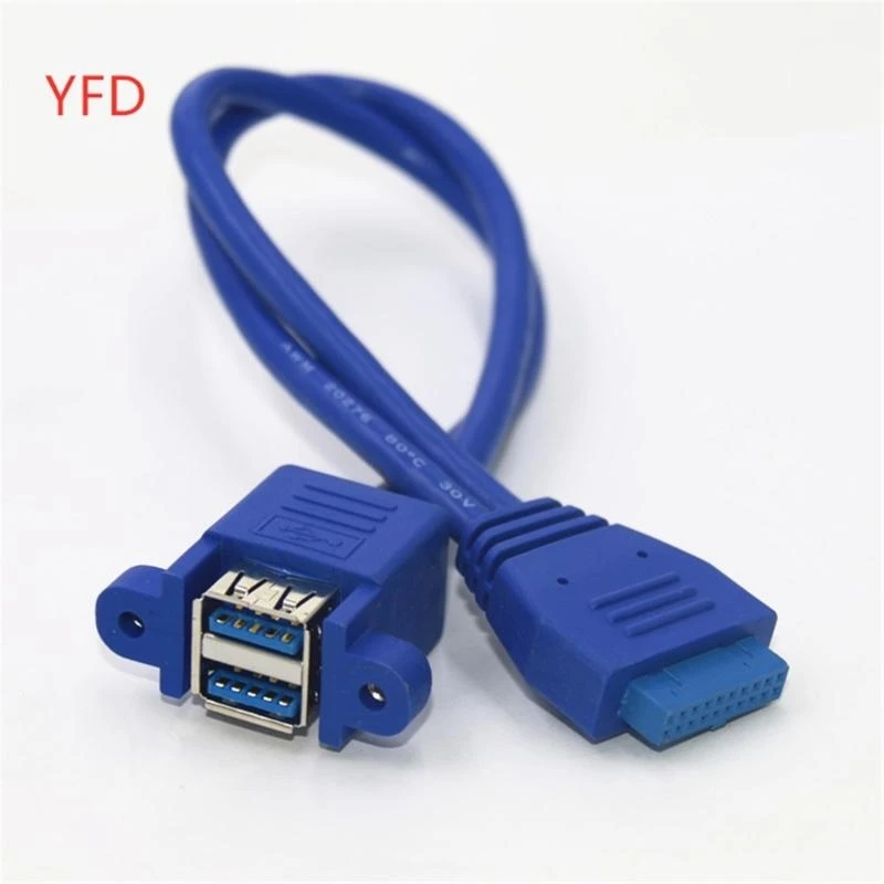 Cavo Adattatore Extension Extension da 20Pin USB Connettore doppio USB3.0