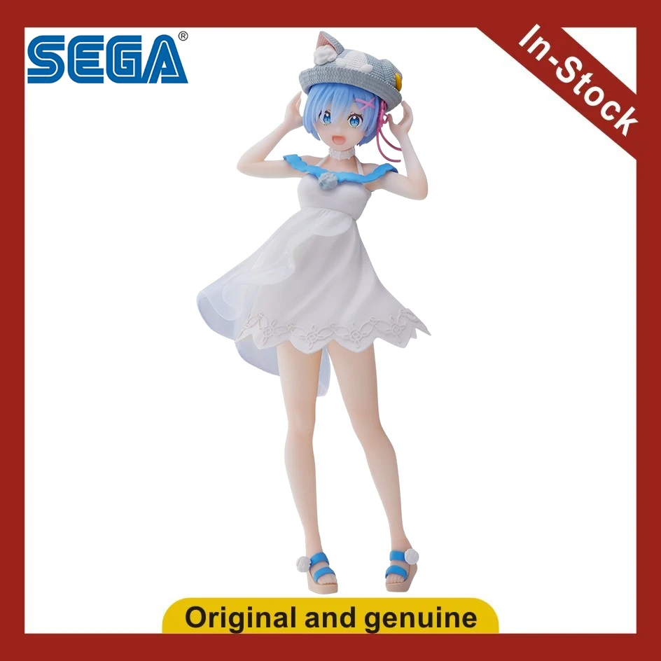 

【UA】SEGA Luminasta Re: Жизнь в другом мире с нуля: Фигурка Рем в летнем наряде, модель, игрушка, подарок