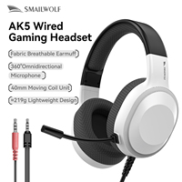 SMAILWOLF AK5 wired headset gaming headset lightweight e-sports gaming headset with microphone desktop laptop universal