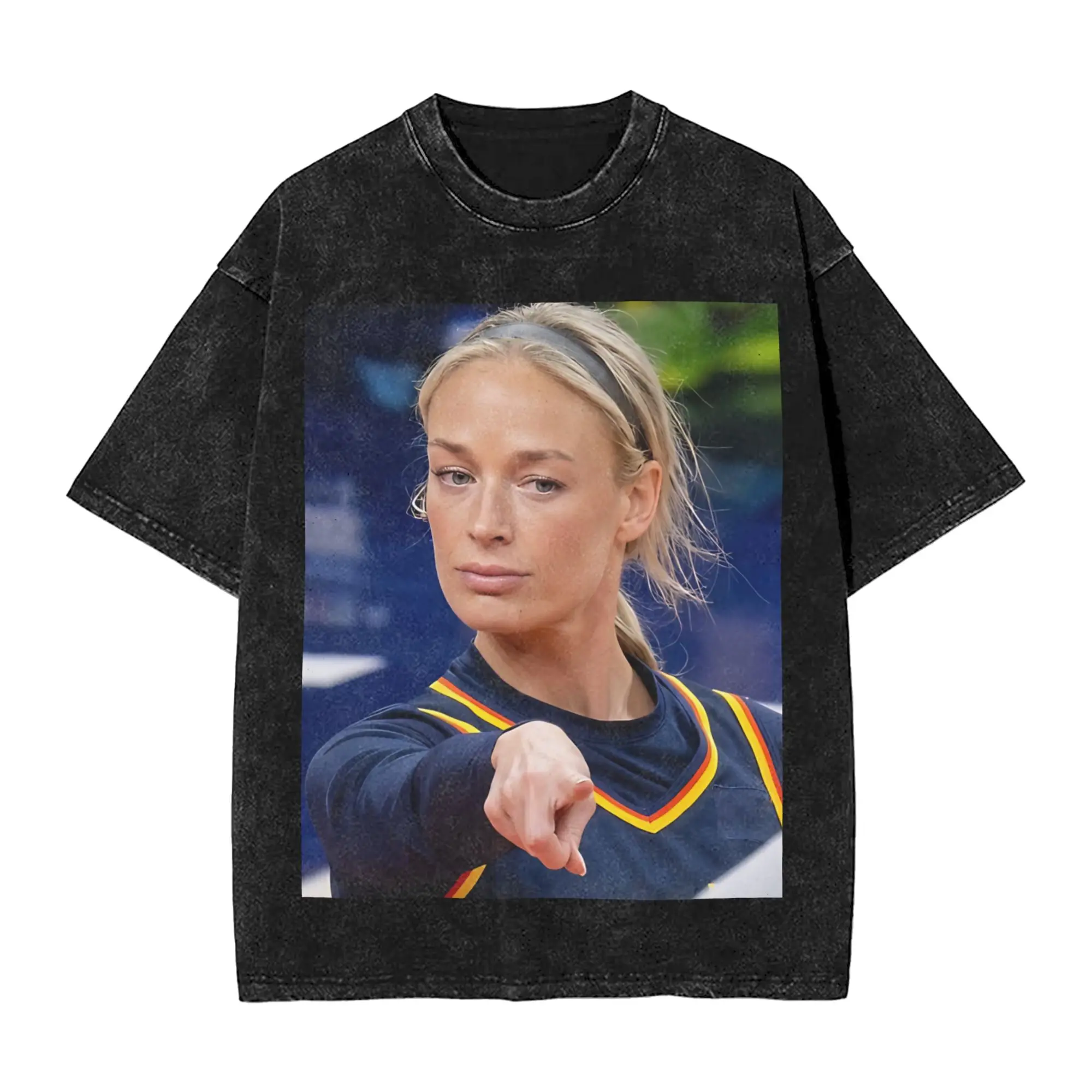 Vintage Washed T-Shirt Sophie Cunningham  Cotton T-Shirts  Leisure Tee Shirt for Men Beach Aesthetic Casual Tees