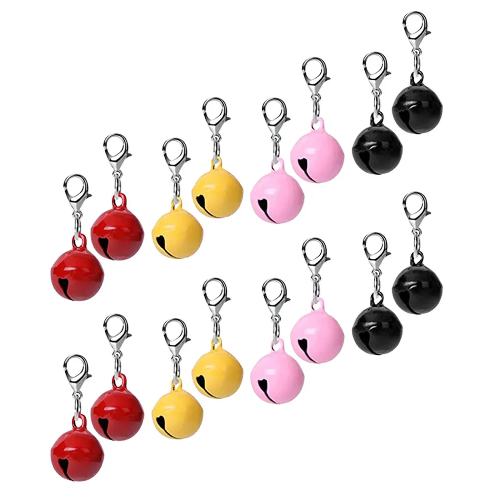 16Pcs Decorative Cat Collar Bells Crafted Metal Bells Multi-Function Hanging Pet Accessory for Festival Layout Cozy Atmosphere