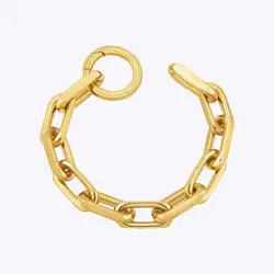 ENFASHION Pulseras Chunky Chain Bracelet For Women's Stainless Steel Fashion 18k Plated Gold Fashion Trendy Jewelry Party B2443