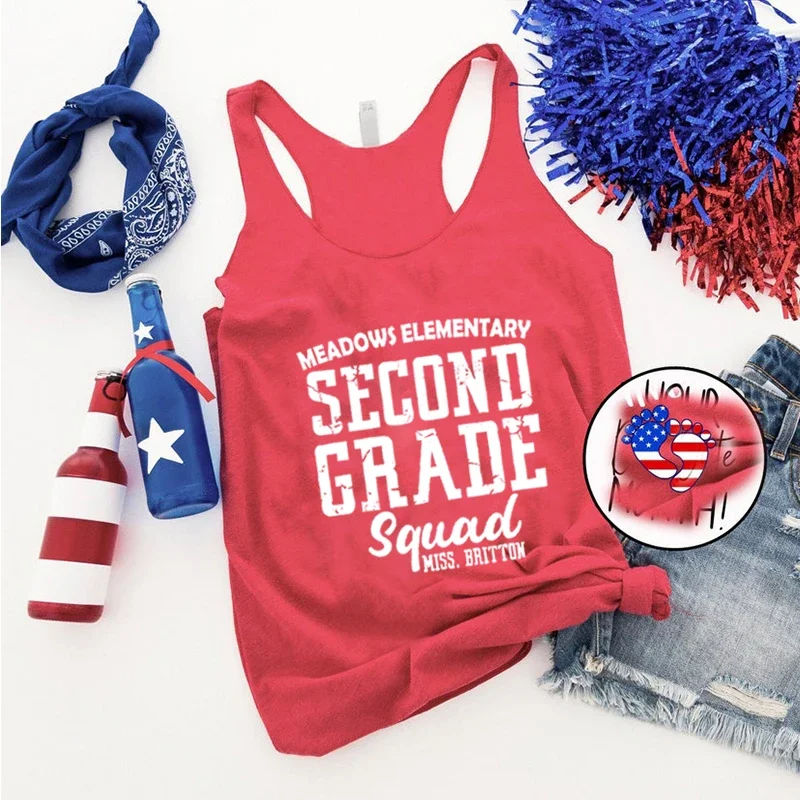 First Day of Class Tank Top Women Teacher Tops Casual White Tops Back To School Tank Top School Clothing Casual