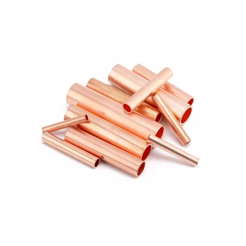 1000Pcs  φ4 mm 6mm2  GT Copper Connecting Pipe Wire Joint Small Copper Tube Terminal Cable Lug Connection Tube Wire Connector