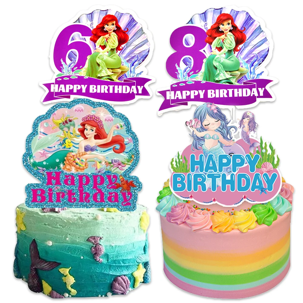 

1 шт./партия, украшения для торта в стиле русалки