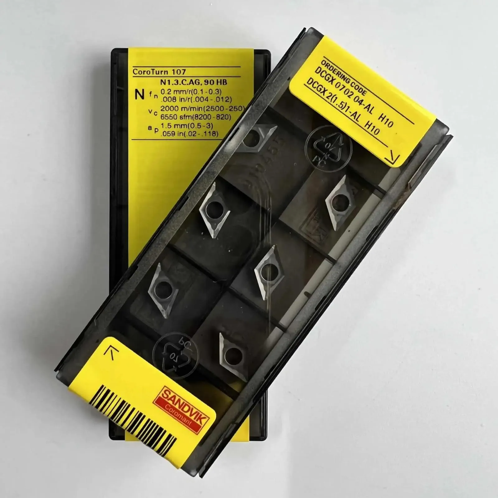 

Original SANDVIK / DCGX070204-AL H10 / Hard alloy CNC Blade 10 Pcs