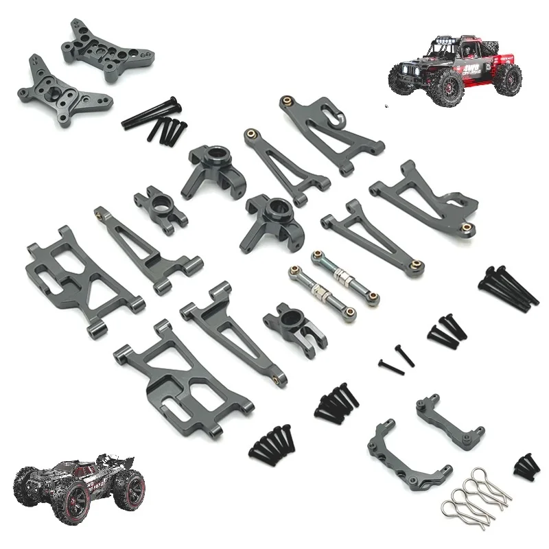 MJX Hyper Go 14210 14209 1/14 RC cars RC Trucks Upgraded parts Metal Aluminium Alloy Shock Tower Bracket/Steering Cup/swing arms