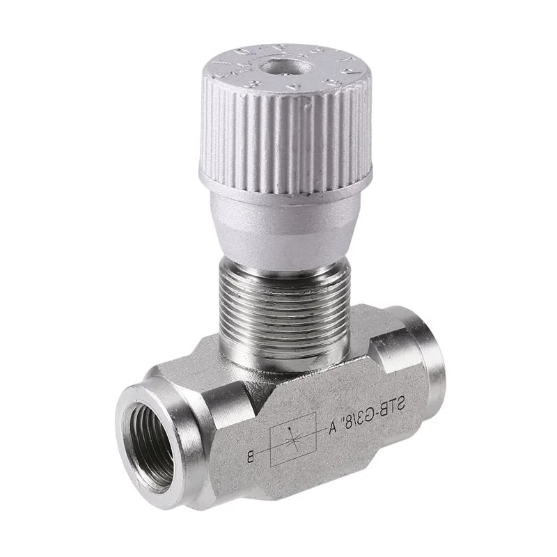 Carbon Steel STB-G3/8 W/L08 Single Valve Hydraulic Flow Valve For 1-2T Mini Excavators