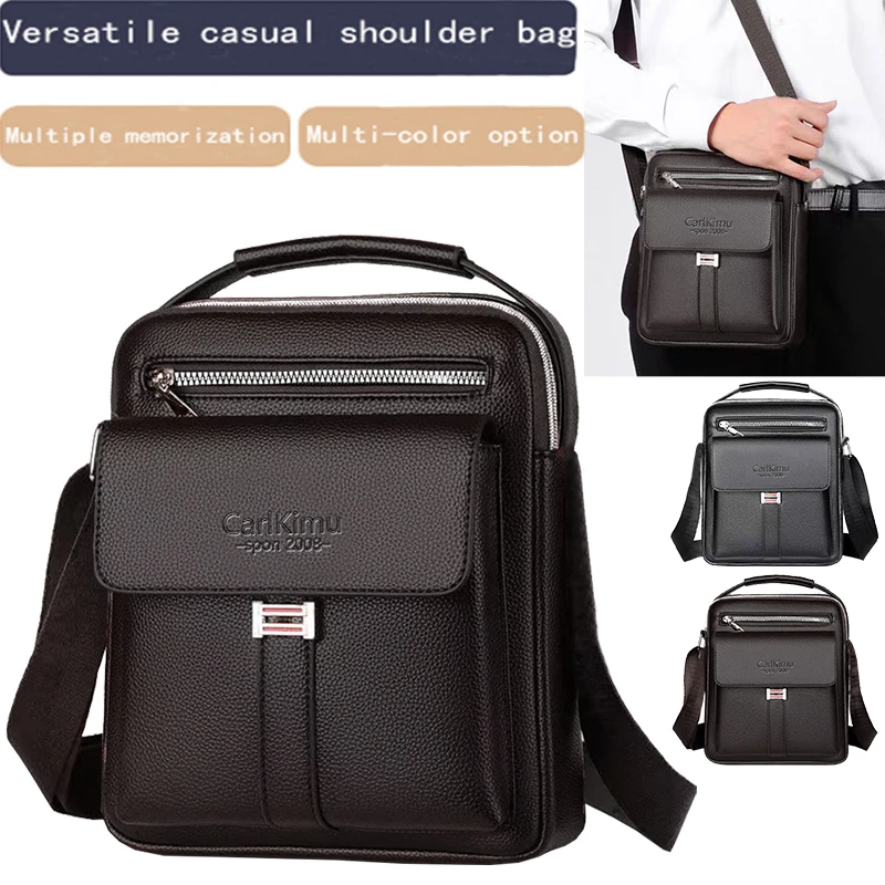 Everyday Versatile Rider Mini Leather Shoulder Bag Detachable Strap Portable Crossbody for Motorcycle Weekend Trips