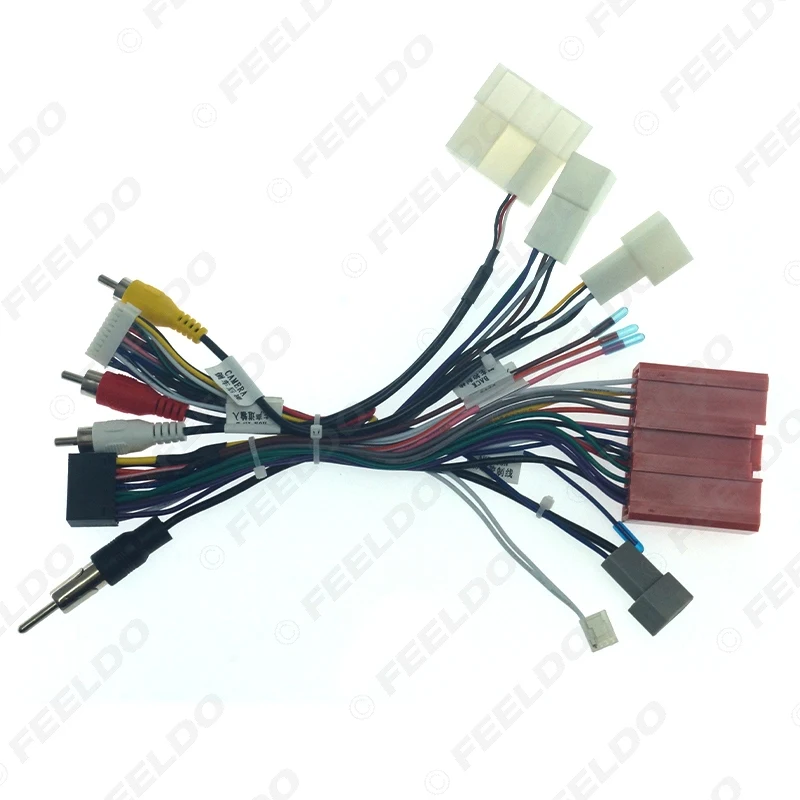 FEELDO Car 16pin Audio Wiring Harness For Mazda 6 CX-5 Stereo Installation Wire Adapter