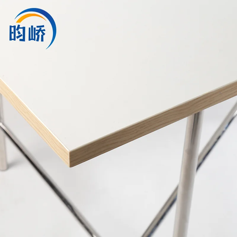 أثاث المكاتب مكاتب مستطيلة من الفولاذ المقاوم للصدأ مصنوعة من الخشب الصلب مكتب كمبيوتر مكتبي لغرفة الاجتماعات طاولة دراسة الكتابة