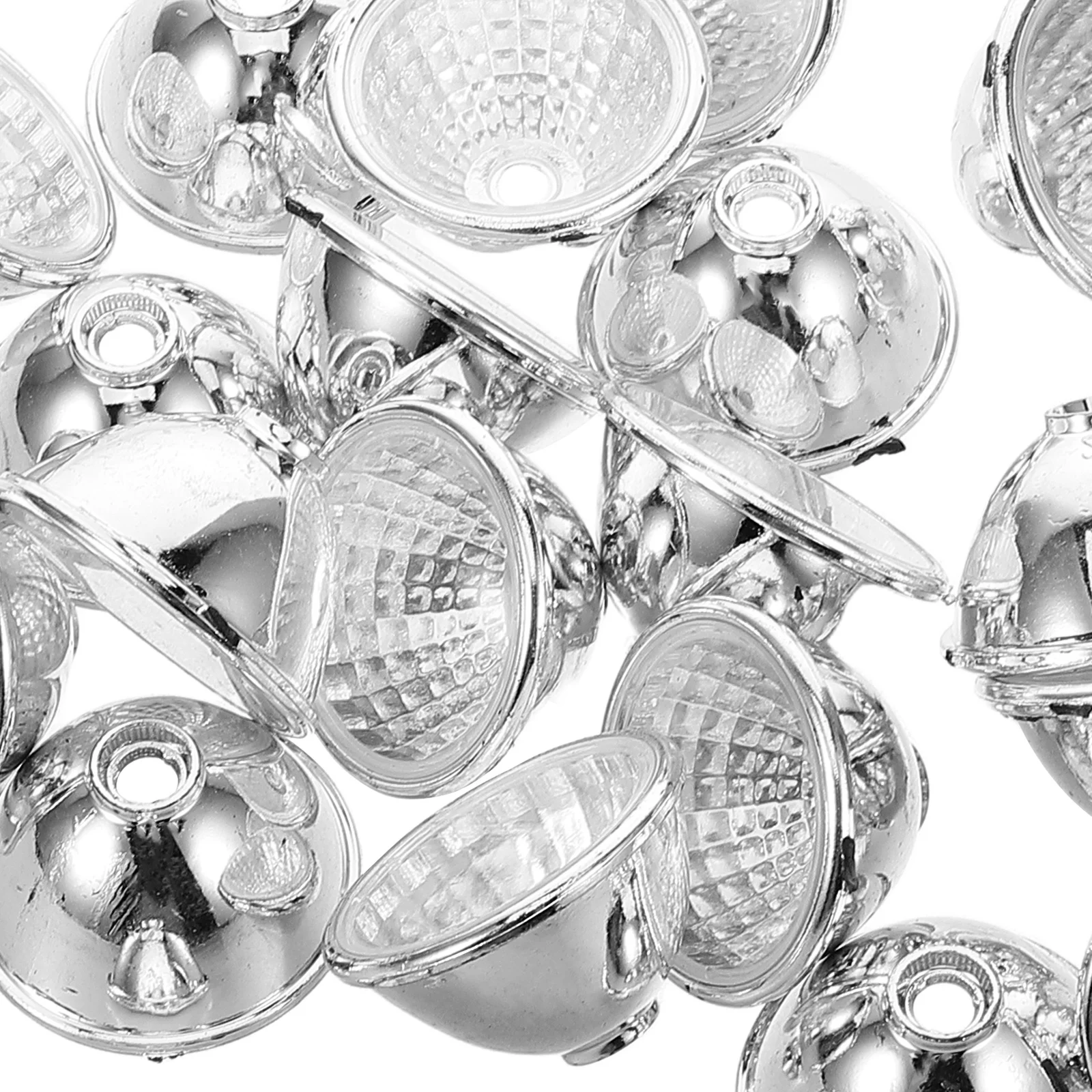 100pcs Glow Animal Decor Resin Eyes For Garden Statues Solar Outdoor Lights Cover Silver Garden Gadgets - Image 5