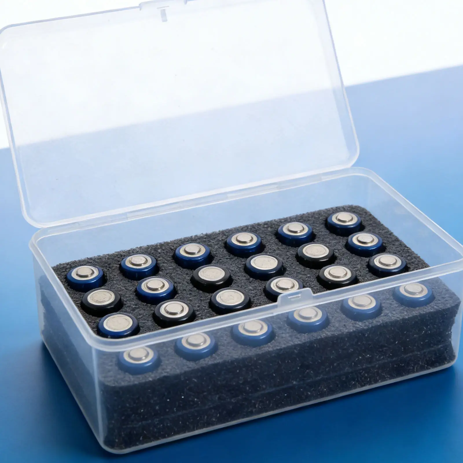 24-Slot Waterproof AA Battery Organizer Storage Box – Portable Clear Plastic Case for Home, Travel & Outdoor