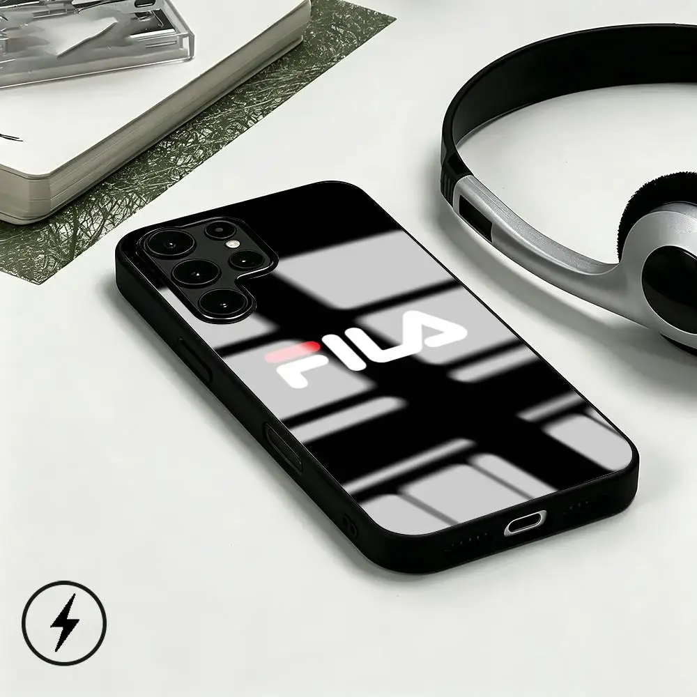 Fashion F-filaS Logo Phone Case For Samsung S26 S25 S24 S23 S22 S21 S20 Plus Ultra Fold A Glass Magnetic Case