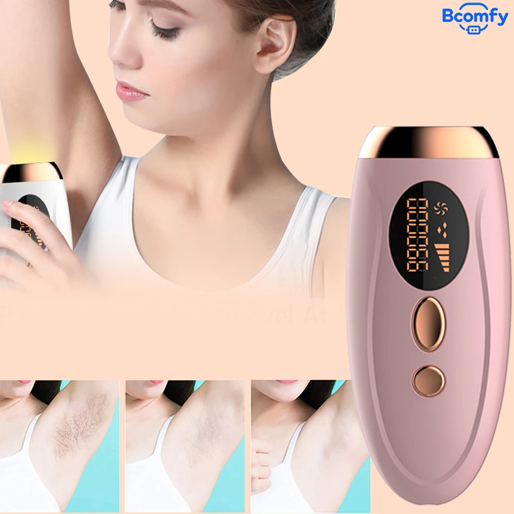 

Лазерный эпилятор для женщин 999999 вспышек, профессиональный безболезненный лазерный эпилятор для тела, бикини, удаление волос на ногах, постоянное удаление волос