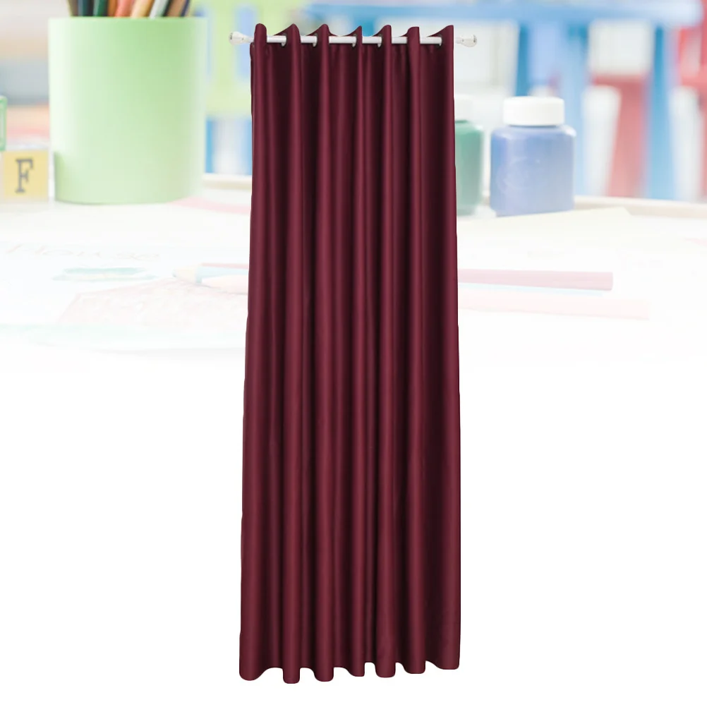 ผ้าม่านกันแสง 1 ชิ้น ขนาด 140*245 ซม. ลายดอกไม้พิมพ์บนผ้าโพลีเอสเตอร์คุณภาพพรีเมียม สีแดง สำหรับห้องนอน ห้องน้ำ ประตู