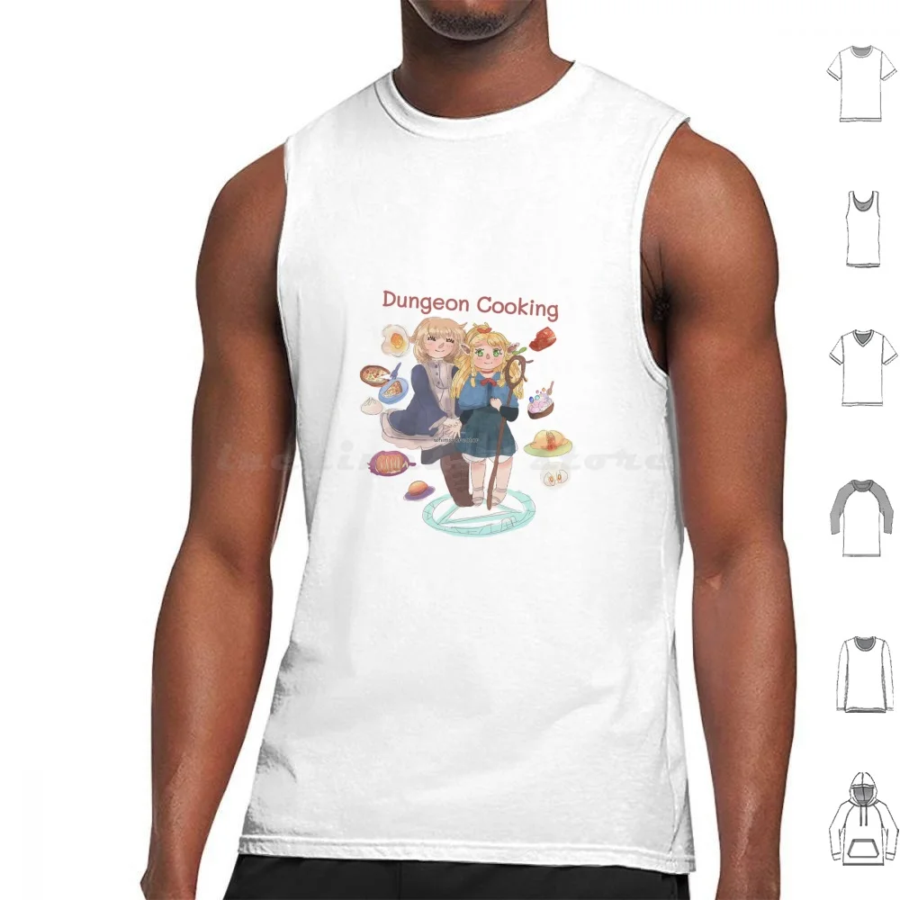 Meshi : Marcille And Falin Tank Tops Print Cotton Delicious In Fanart Marcille Falin Farcille Food Meshi Marcille Donato