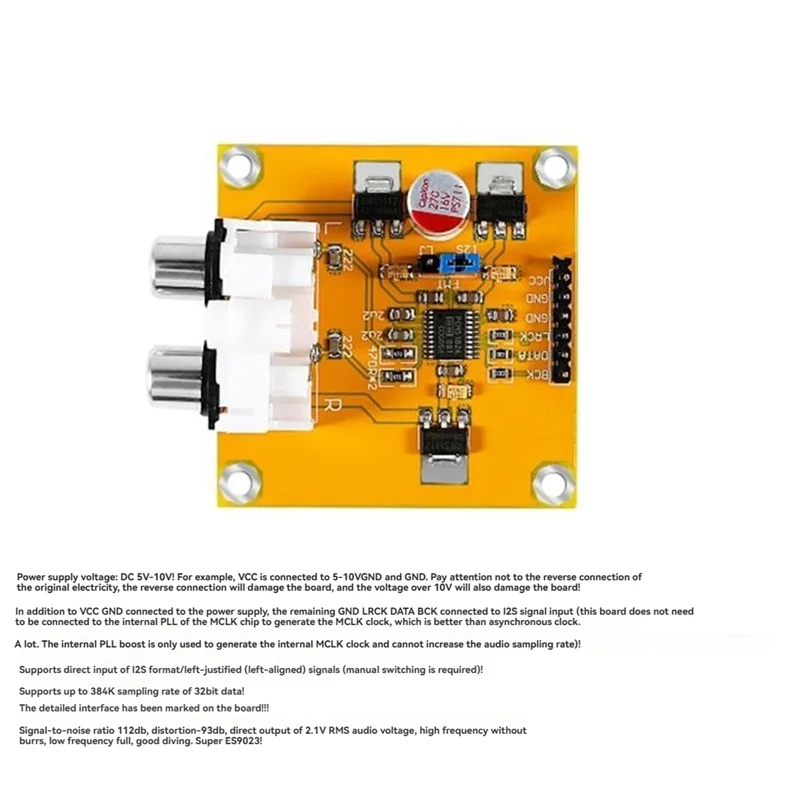 【BARU】PCM5102 Pcm5102a DAC Decoder Board I2s Input 32Bit 384K untuk Pemutar Inti Merah Mendukung Format I2s/Kiri Dibenarkan