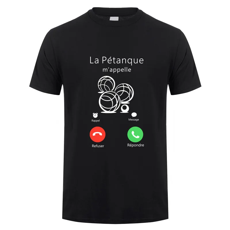 Camiseta de Petanque para hombre, camisa de manga corta a la moda, divertida, OZ-366