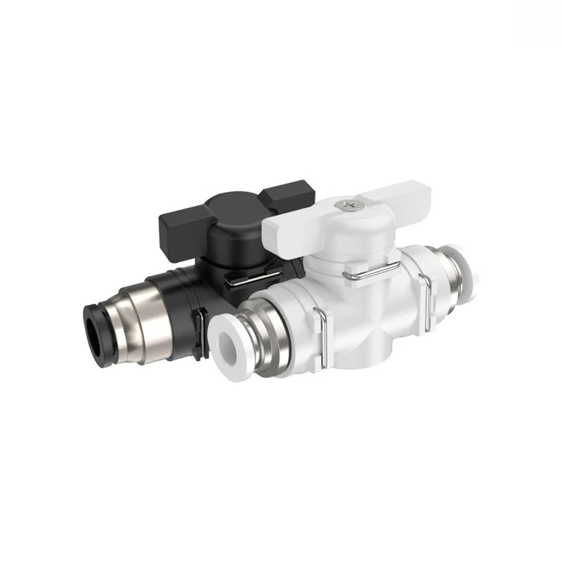 

8mm ID Ball Valve Air Flow Control Valve Push to Connect Fitting（Pack of 5）Air Flow Control Valve BUC