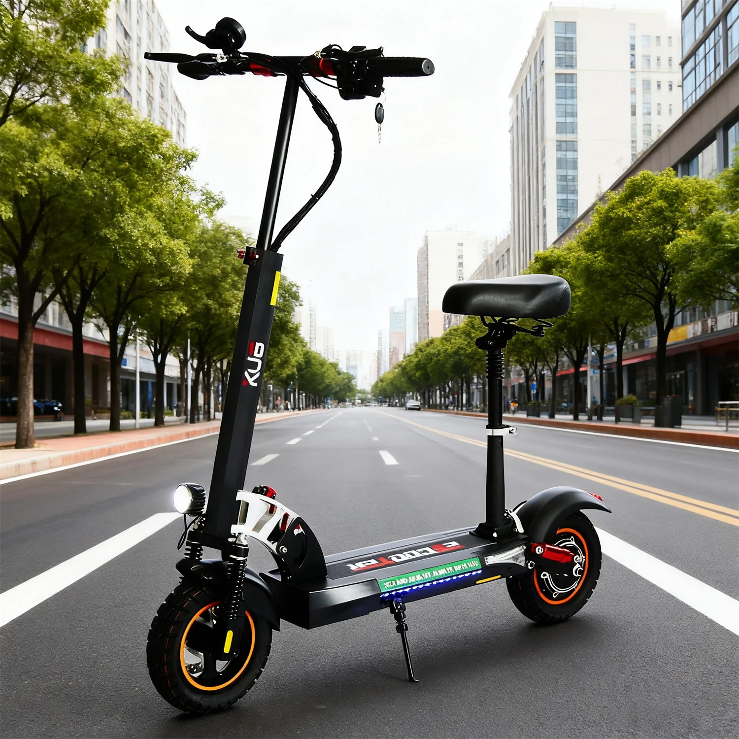 

Germany Fast Ship 800W Powerful Electric Kick Scooter 45KM/H e Scooter with seat elektroroller 800W monopattino elettrico adulti