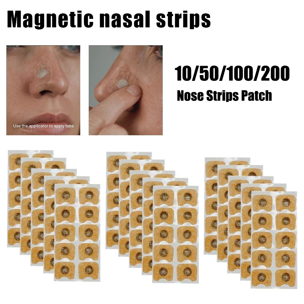 

60/120/180Pcs Nose Breathing Patches Magnetic Suction Iron Nasal Strips Increase Air Improve Sleep Quality Reduce Snoring