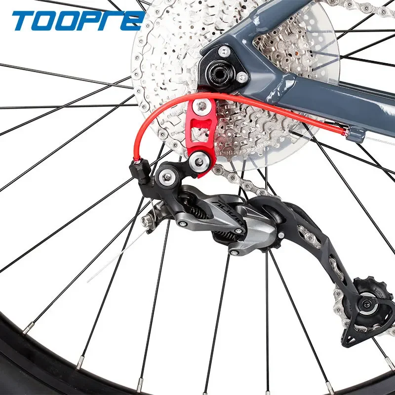 

TOOPRE Bicycle Black/Red Tail Hook Extender for 34-52T Freewheel Aluminium Alloy Iamok Bike Parts 18g Extension Converter