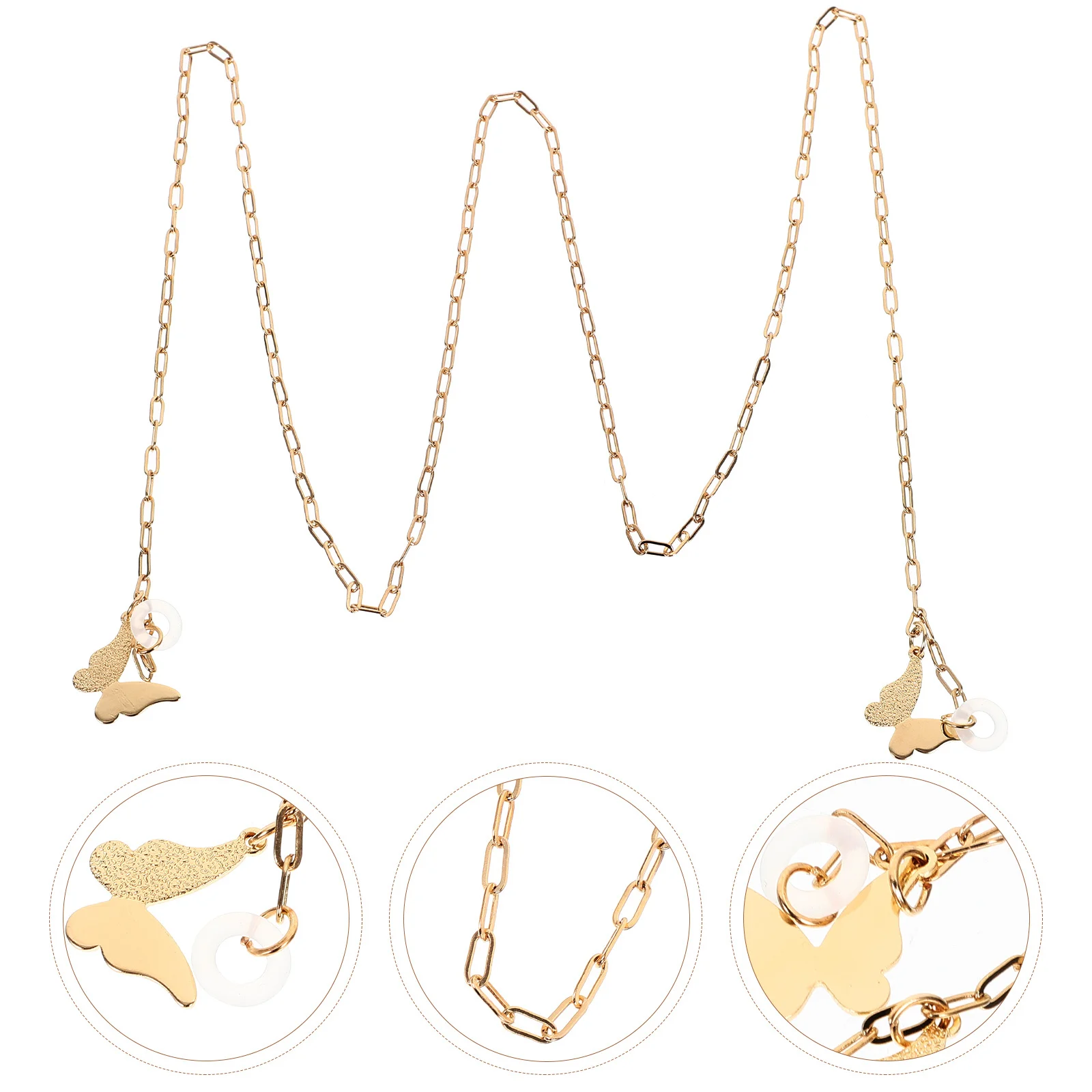 Colar anti-perda para fone de ouvido sem fio, alça de corrente com acessório portátil requintado e elegante para todos