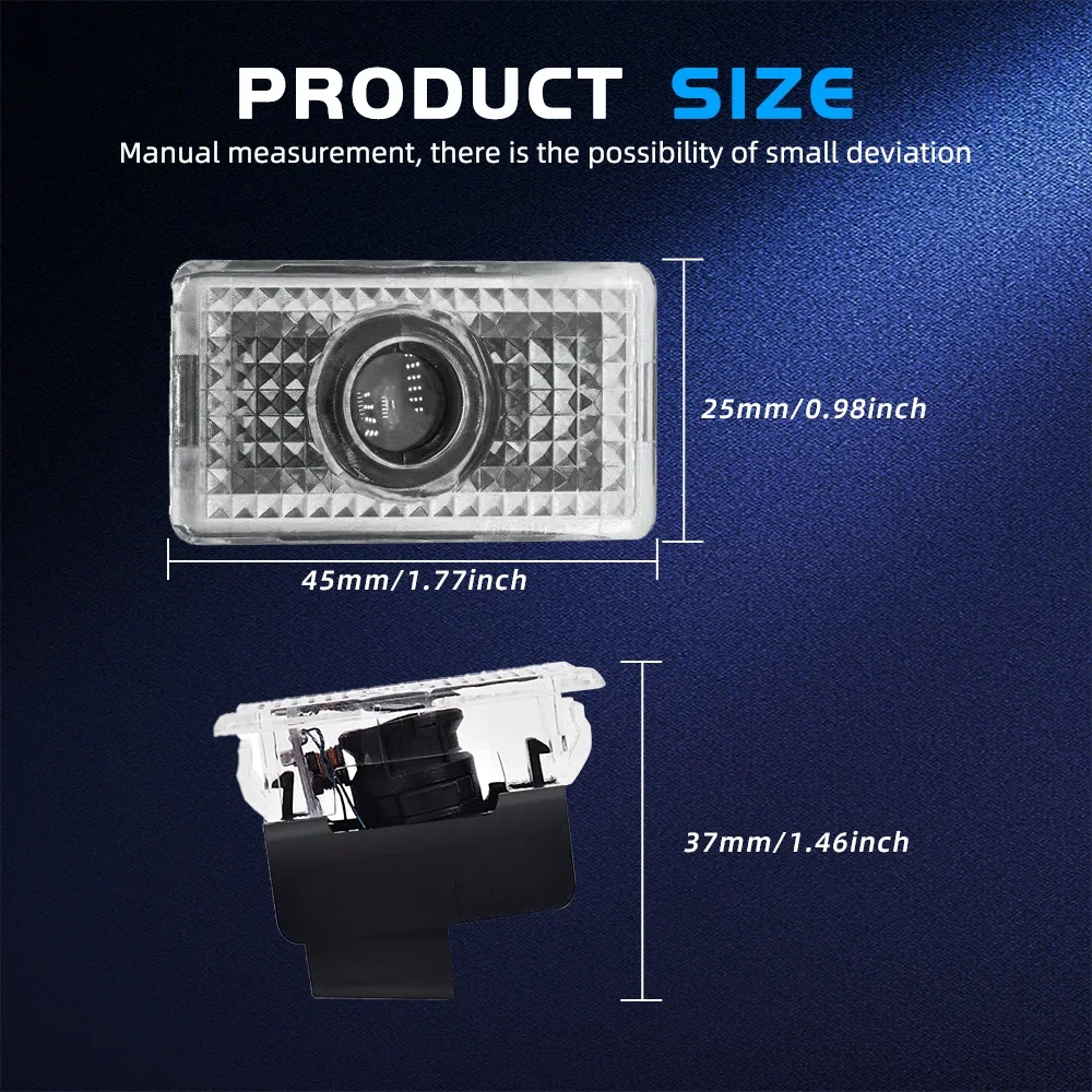 HAOLIDE Car Door LED Logo Projector Welcome Light Projector Auto Accessories for Tesla Model 3 Model S X Model Y view 3