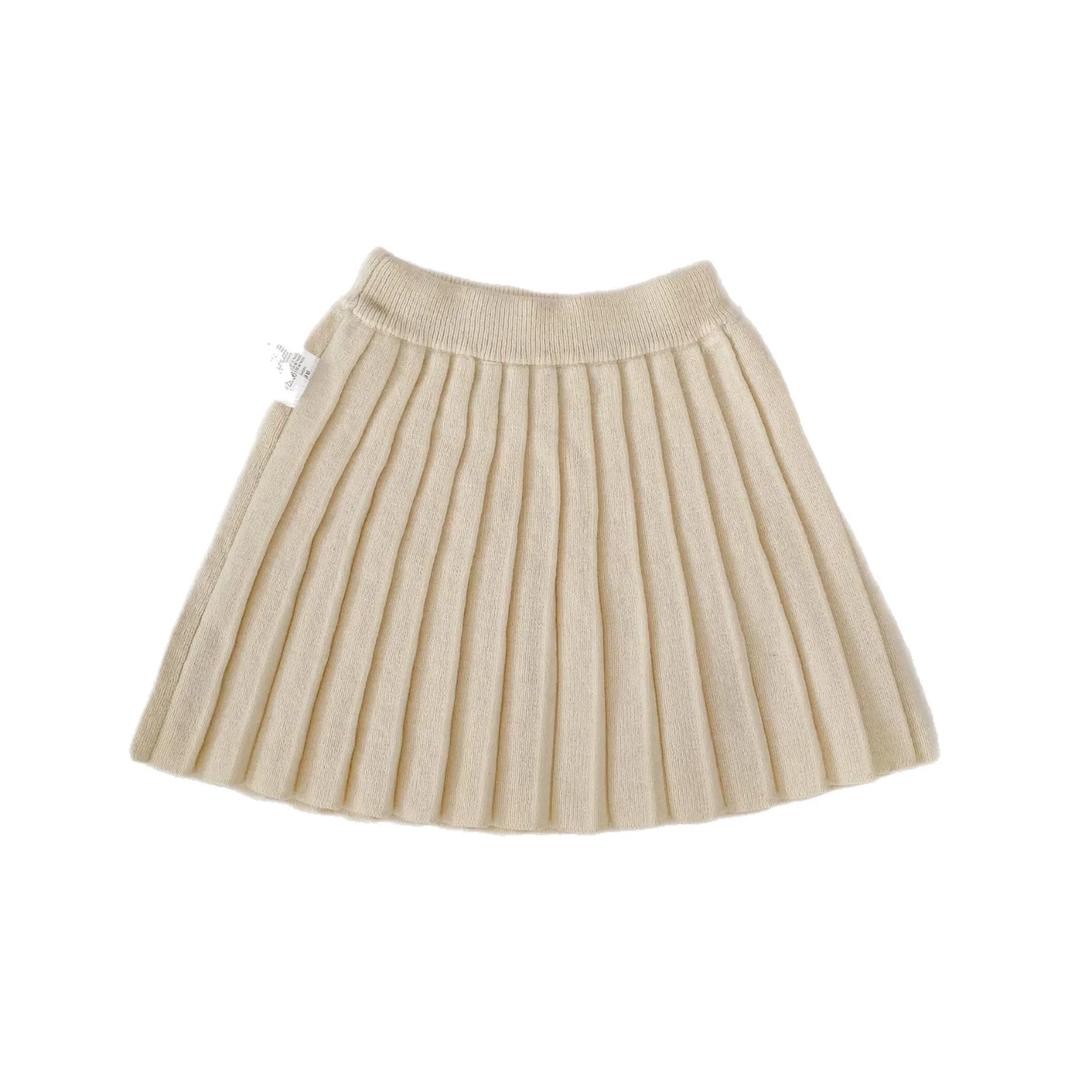 Shirt 2026 New British Spring and Autumn Children Sweater for Girls Knitted Pleated Half Solid Color A-line Skirt