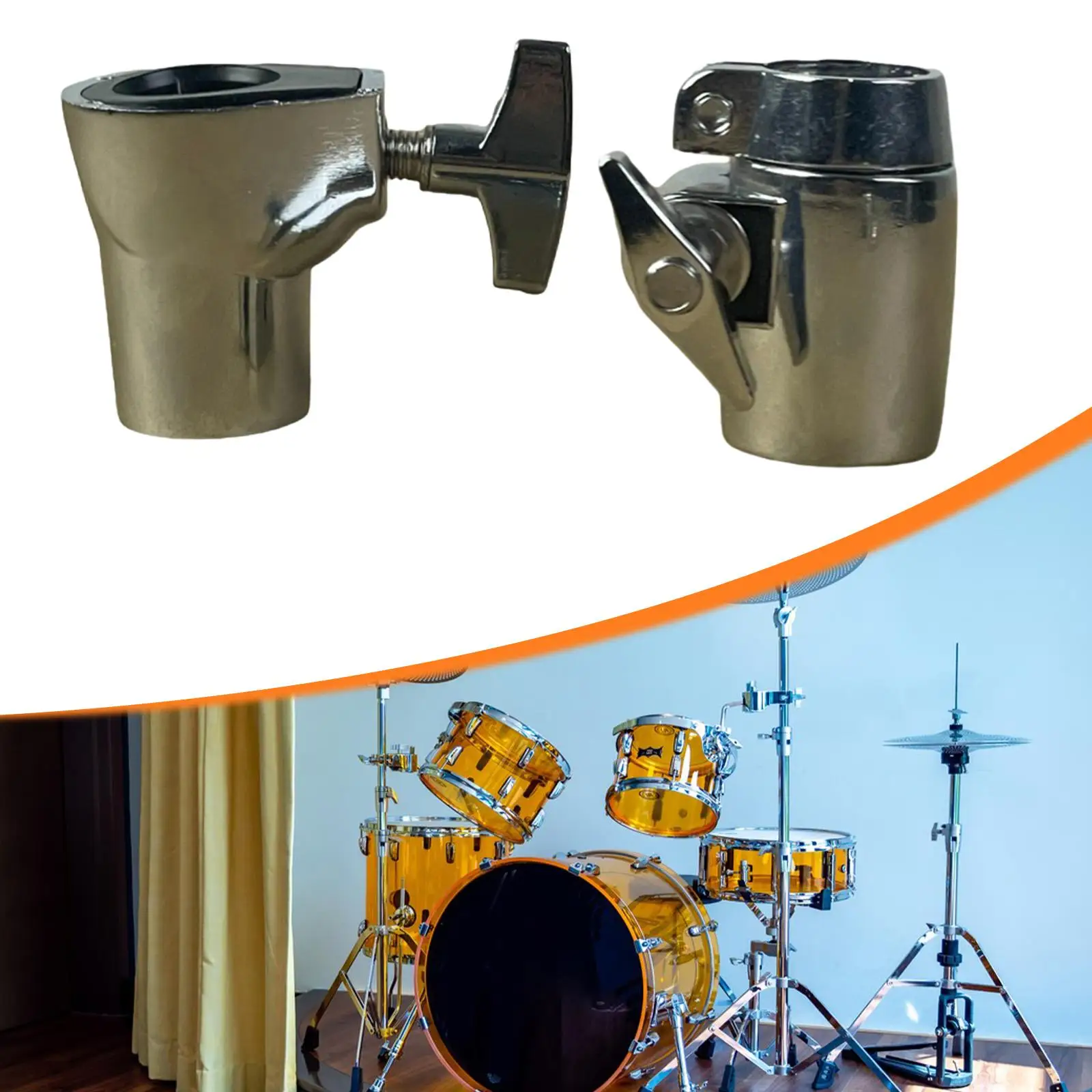 Drum Stand Tube Joint Replacement Reliable Support Hardware Mount Parts Easy Installation Connector Cymbal Stand Tube Adapter