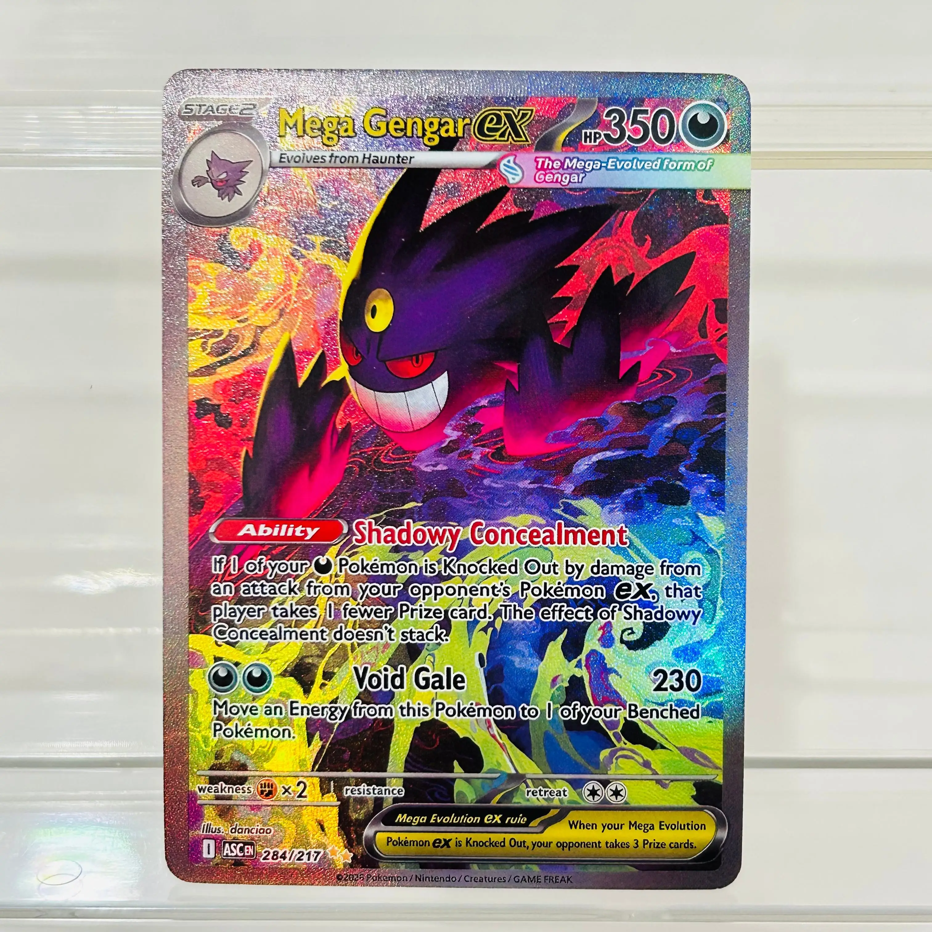 Englische Version Mega Lucario ex 179/132 DIY Holografische Texturkarte, Perfekter Zustand Premium Anime Sammelkarte – Detail 7
