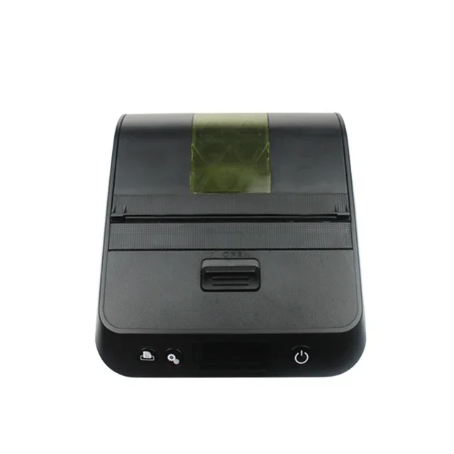 CASHINO 80mm Portable Bluetooth Dot Line Thermal Mobile Printer Black White 90mm/s Esc Print Command RS232 POS Receipt Paper