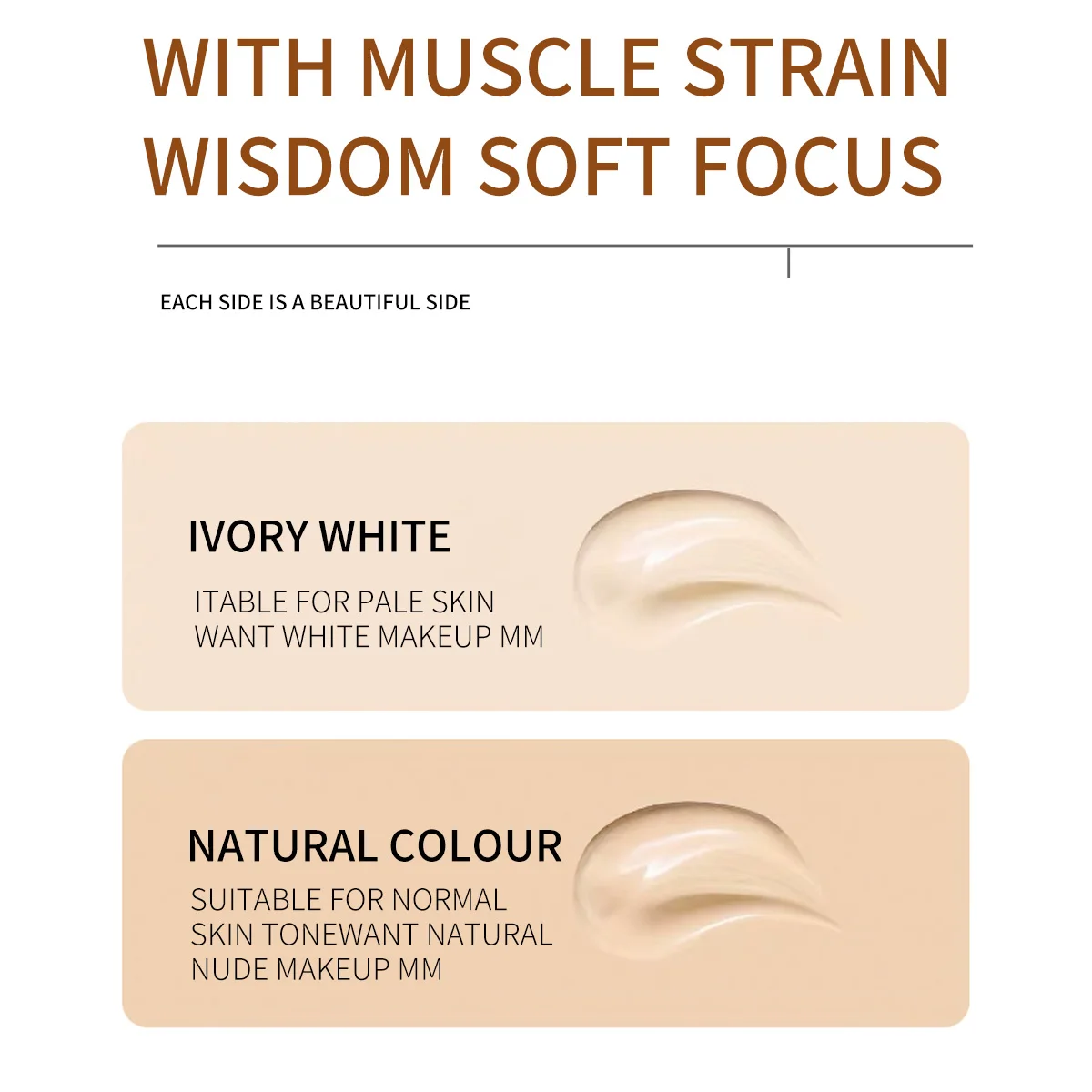 Ocheal 30g BB/CC sunscreen Cream SPF 50/PA+++ Facial Liquid Foundation Cream Long Lasting Coverage Oil Free All Skin Makeup