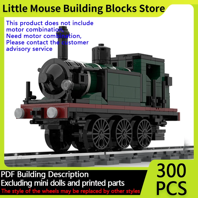 

City Car Model MOC Building Bricks Steam Locomotive Train Modular Technology Gifts Holiday Assemble Children Toys Suit