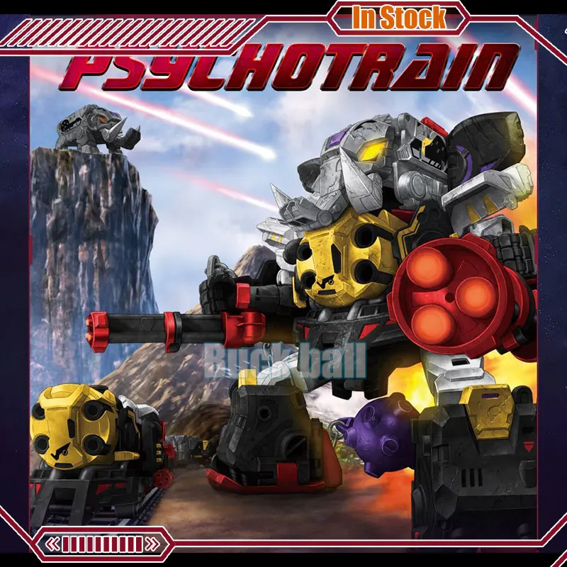 In Stock 52toys Beastbox Bmm-01 Psychotrain Deformation Model Toys Cube Deformed Elephant Train Combination Robot Collect Toys