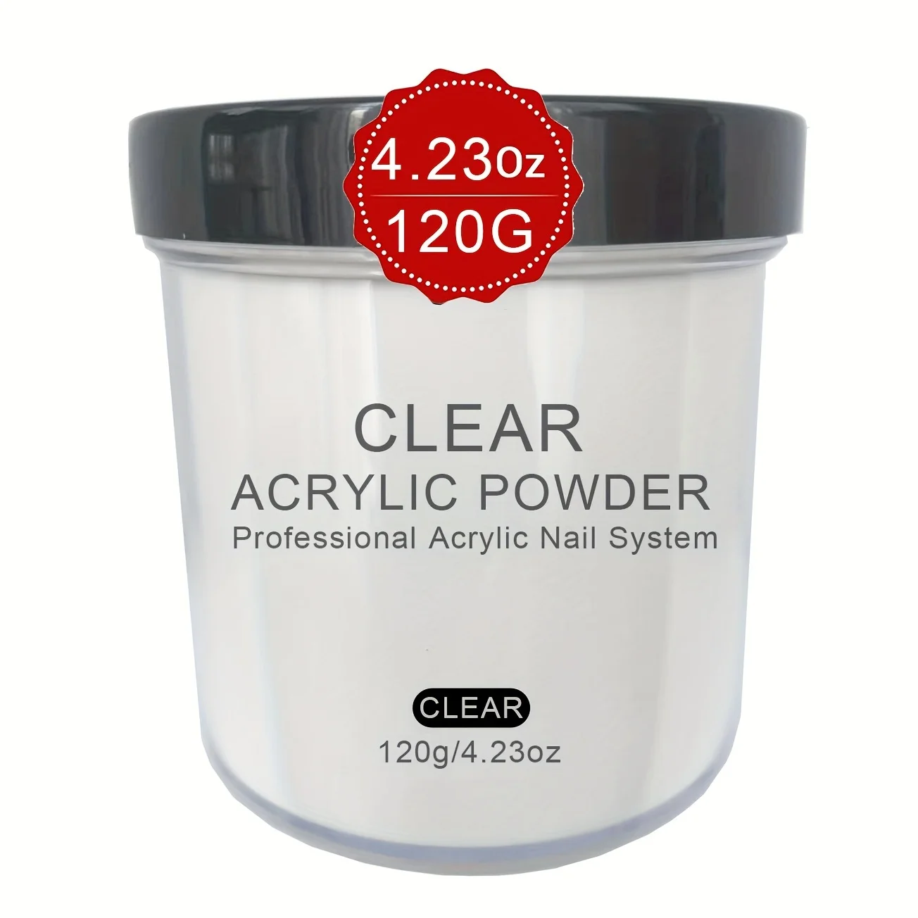 Clear Acrylic Powder / White Acrylic Powder / Pink Acrylic Powder/Nude Beige Acrylic Powder-4oz Professional Nail Acrylic Powder