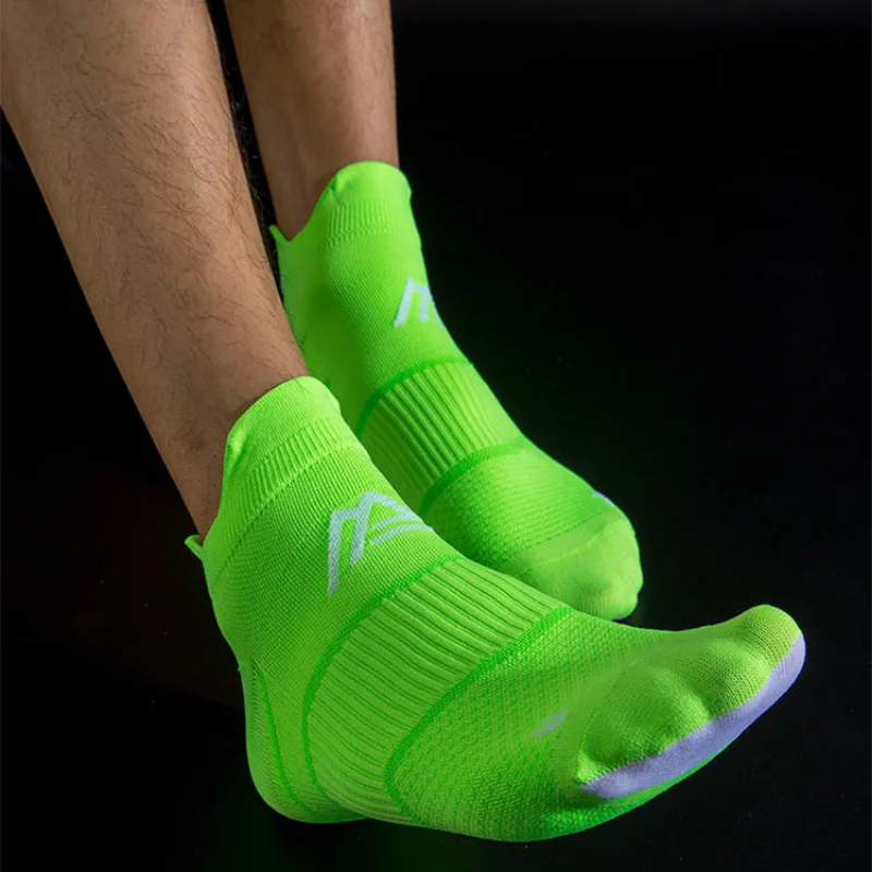 Summer Thin Breathable Short Sports Socks Professional Men Women Compression Socks Non-slip Fitness Running Riding Cycling Socks