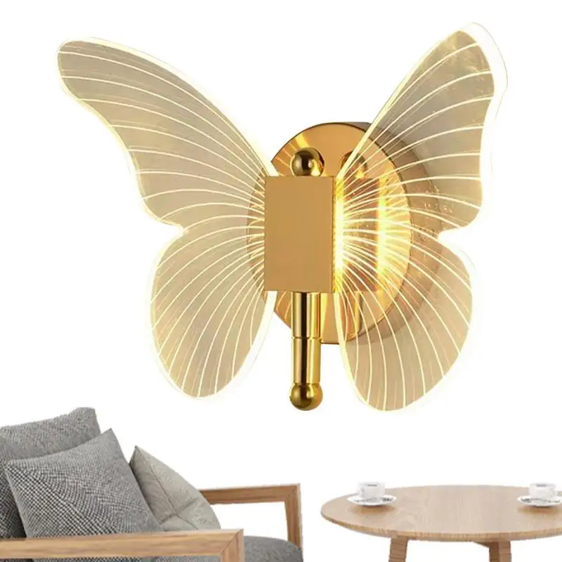 Butterfly Bedside Wall Light LED Wall Light Bedside Light Dimmable LED Wall Light Indoor Night Lamp For Bedroom Restaurant