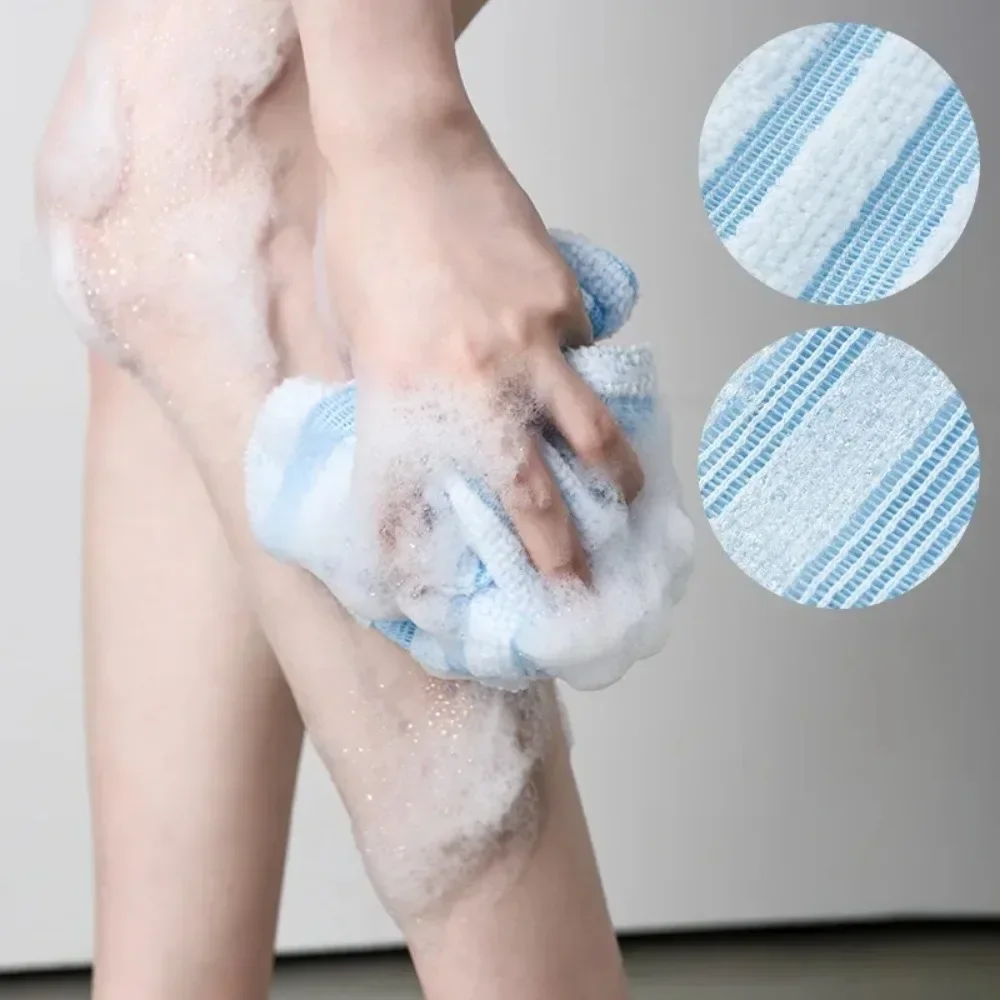 Japanischer Reib-Waschlappen, Badwäscher, Nylon-Handtuchbürste für den Rücken, Peeling, Körperpeeling, Duschschwamm, Körperwäsche, Badzubehör